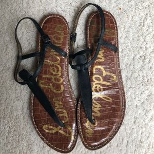 Black Leather Sam Edelman Sandals